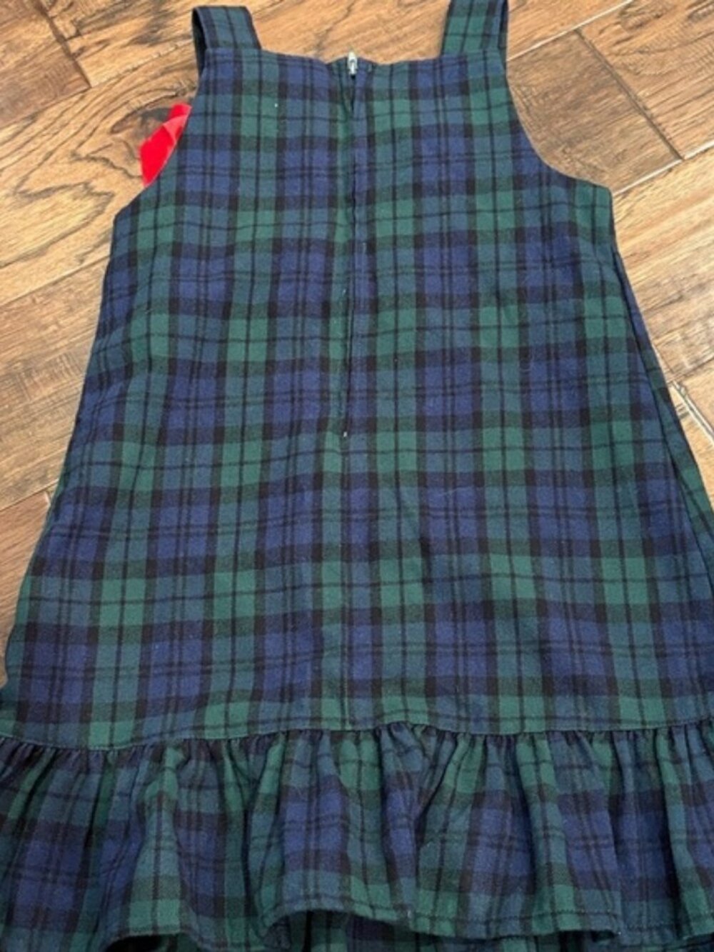 Rare Editions Girls Vintage Tartan Plaid Bow Christmas Dress